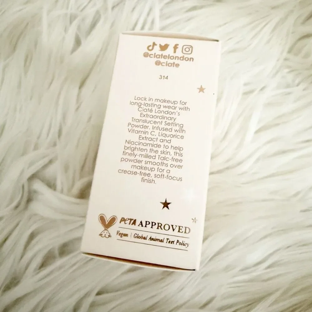 CIATE | Extraordinary‎ Translucent Vegan Clear Setting Powder | 0.52 Oz (15g)